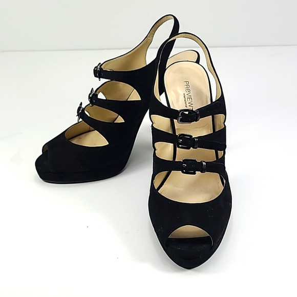 Preview International Shoes - Preview International platform edgy sandals with 3 buckles  size 7.5